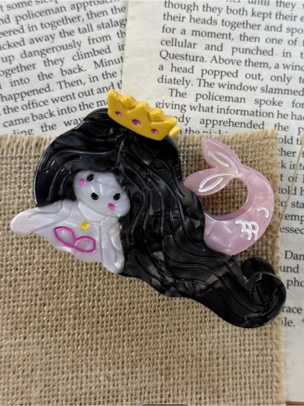7/$70 Mermaid Acetate Hair Claw Clip Large  🔖